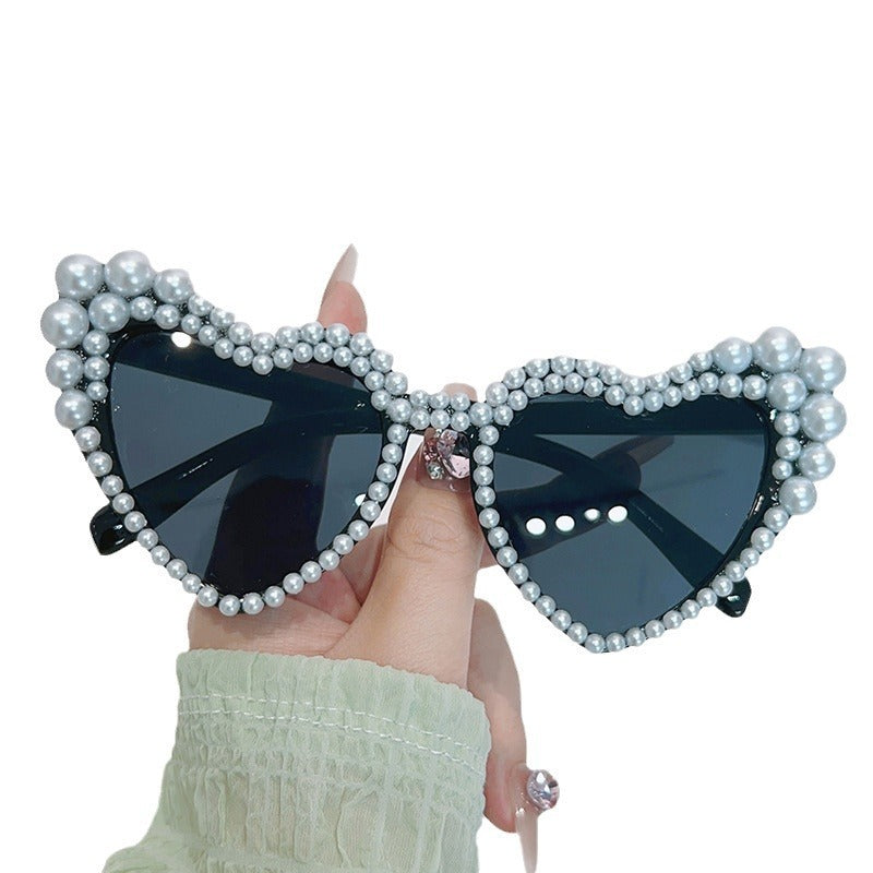 Cat-Eye Pearl-Embellished Sunglasses Stornfield