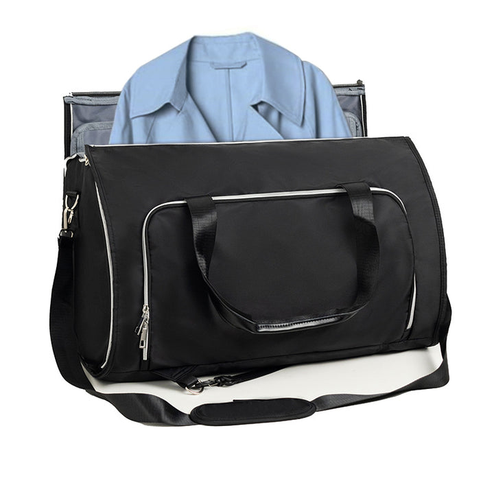 Elegant travel and sports bag with integrated suit compartment Stornfield