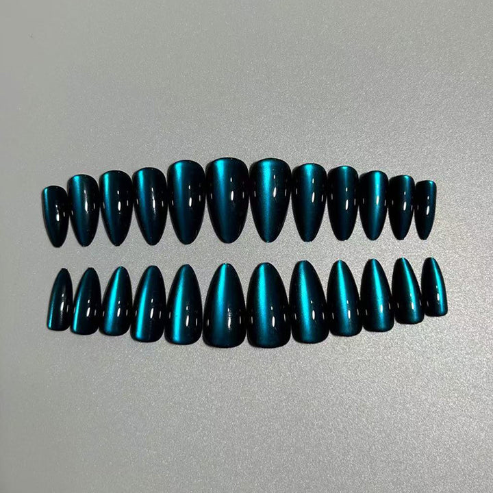 Chic Glossy Almond-Shaped Nail Extensions Stornfield
