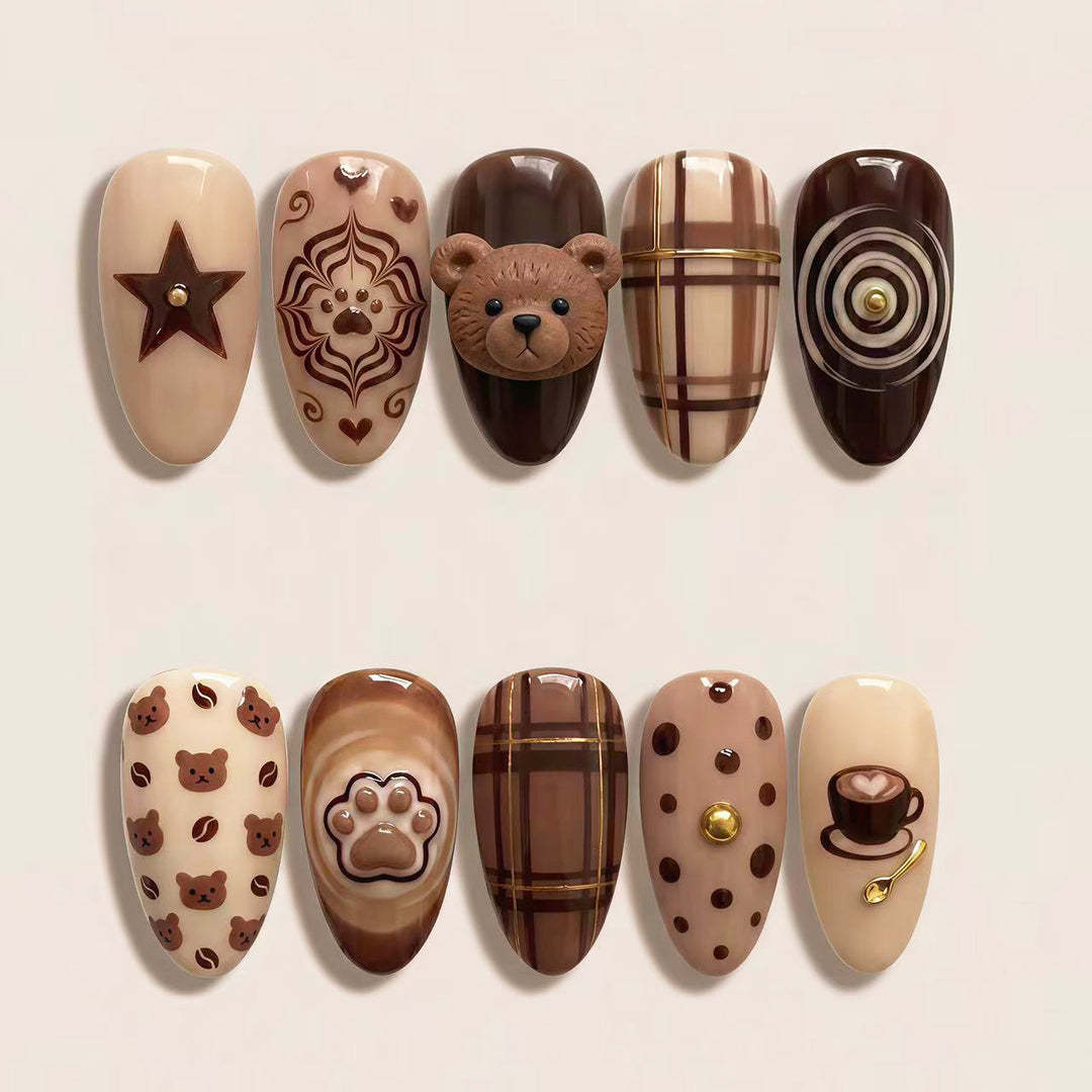 Premium Themed Press-On Nail Art Set