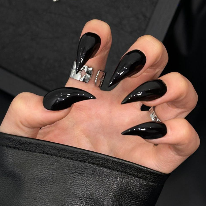 Glossy Stiletto Press-On Nail Extensions