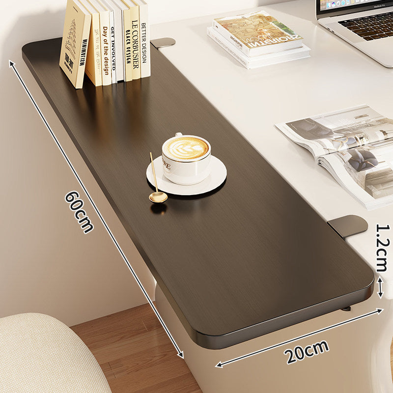 Slim Clamp-On Folding Side Desk Shelf Tray