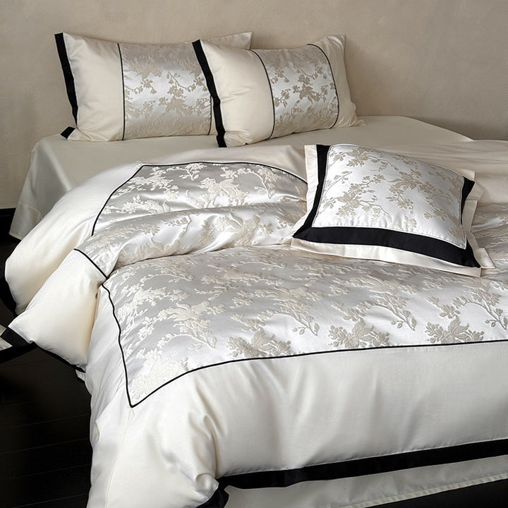 Decorative Luxury Embroidered Satin Bedding Set Stornfield