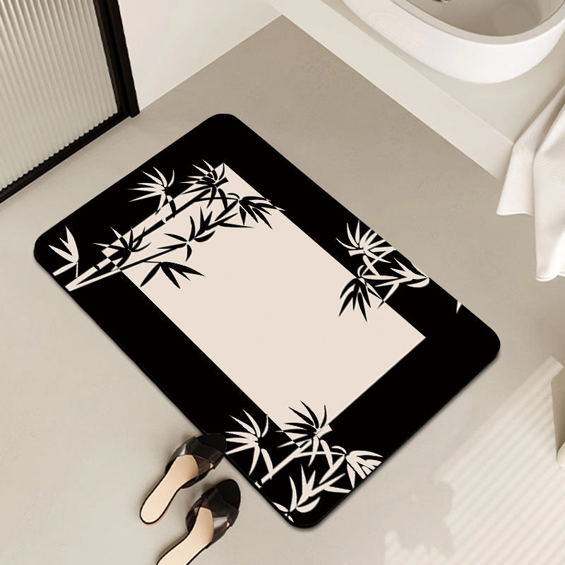 Floral Patterned Bathroom Mat Stornfield