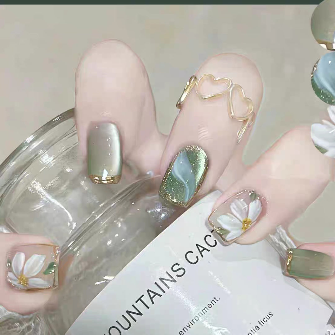 Luxury Ombre Leopard Print Press-On Nail Set Stornfield
