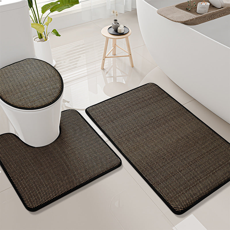 Thick Textured Bathroom Mat Set Stornfield