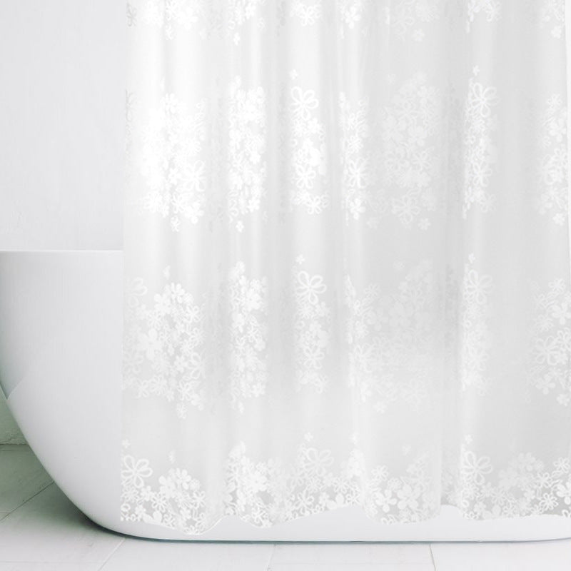 Floral Patterned Waterproof Shower Curtain Stornfield