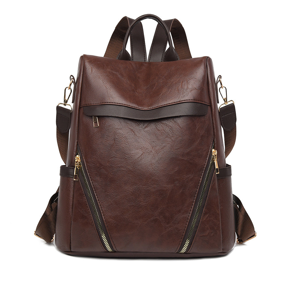 Multi-Functional Leather Backpack Stornfield