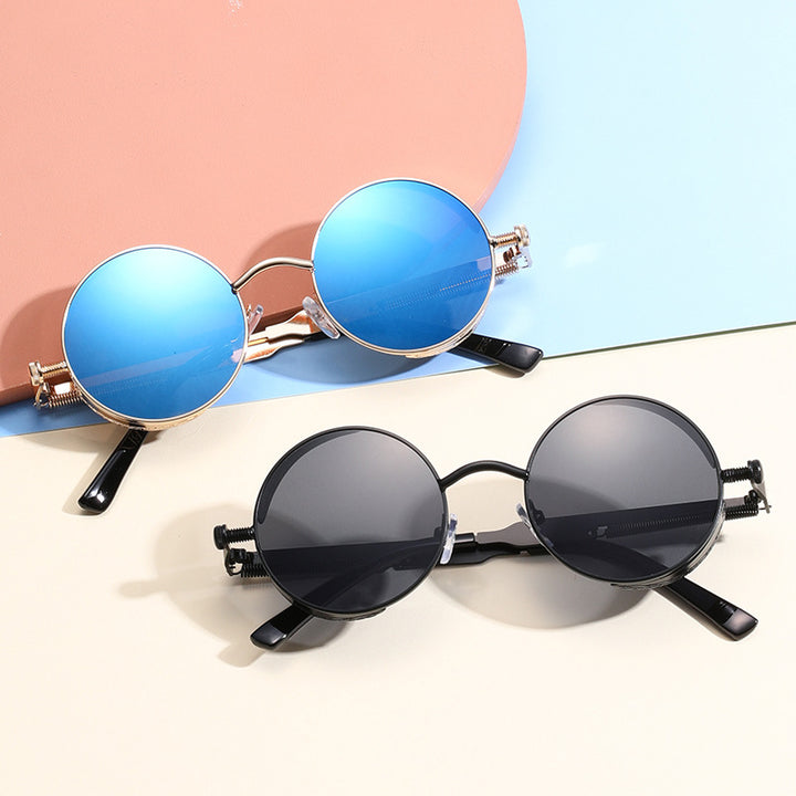 Ladies Round Sunglasses with High-Quality Metal Frame Stornfield