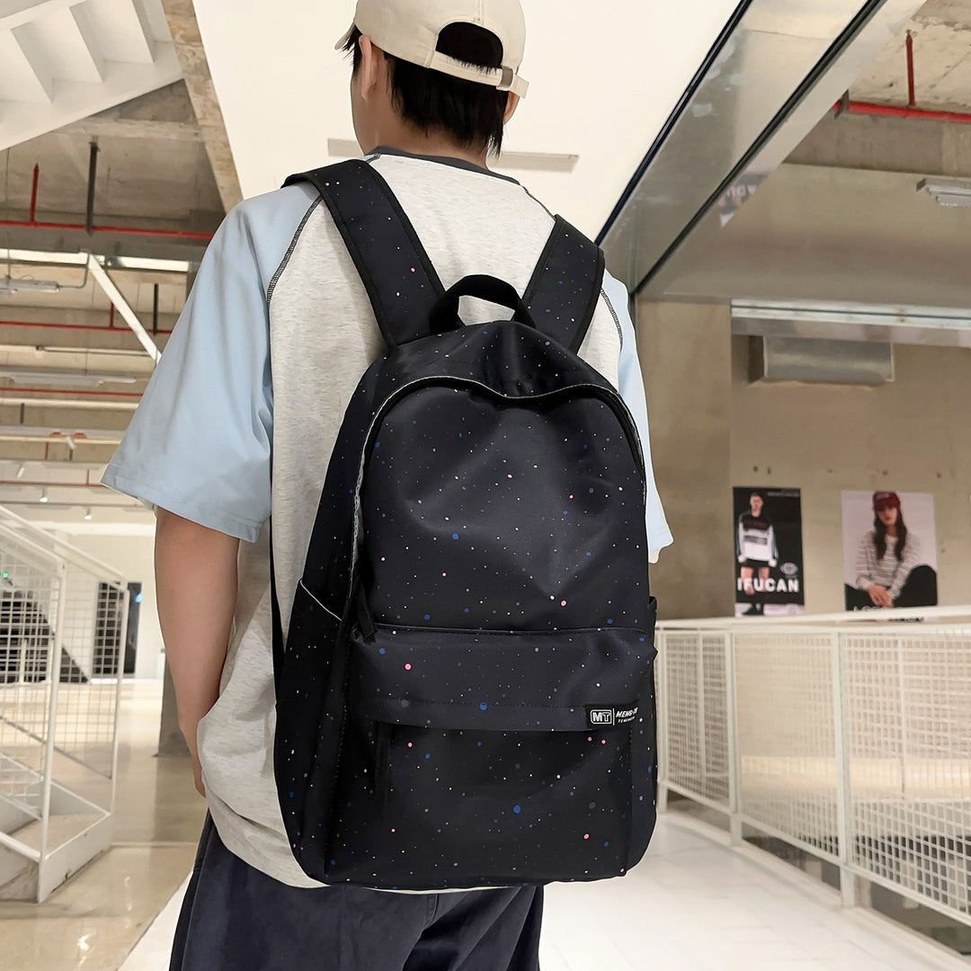 Space-Patterned Casual Backpack Stornfield