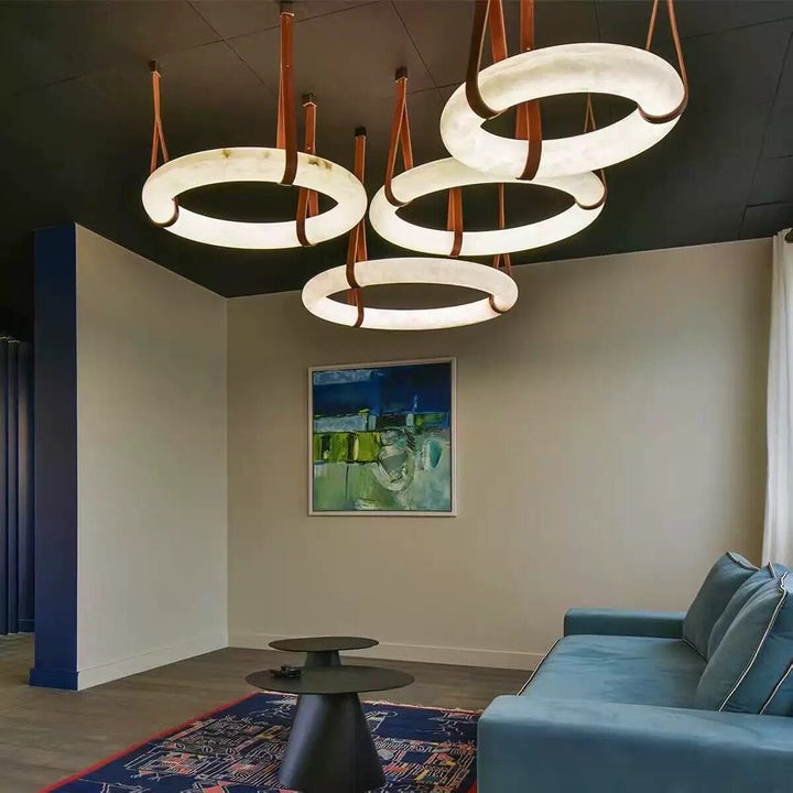 Modern Minimalist Oval Pendant Light