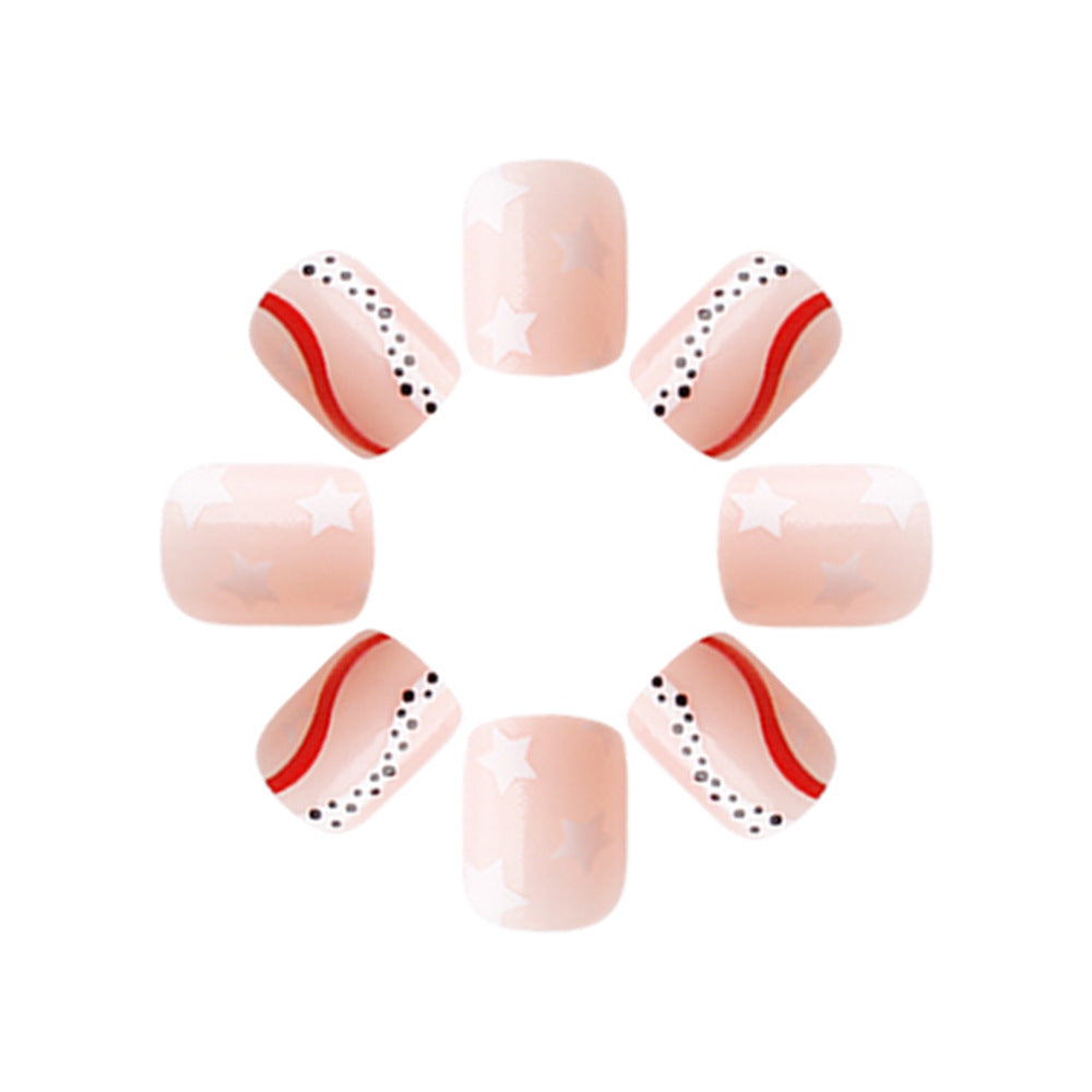 Patriotic Themed Press-On Nail Art Set Stornfield