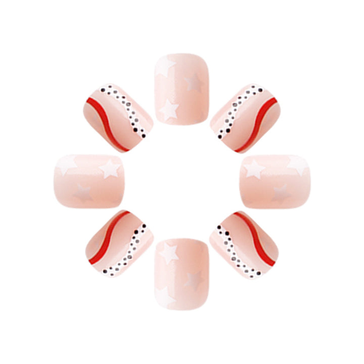 Patriotic Themed Press-On Nail Art Set Stornfield