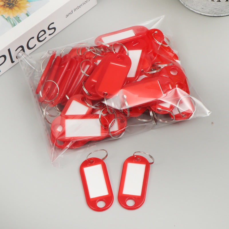 Unisex label tags with key ring and writable field Kalsten