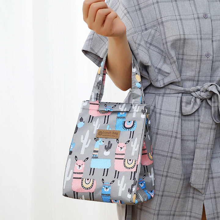 Insulated Dot-Patterned Lunch Bag Stornfield