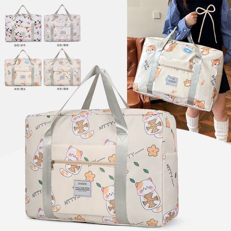 Fun Cat-Themed Travel Duffle Bag Stornfield