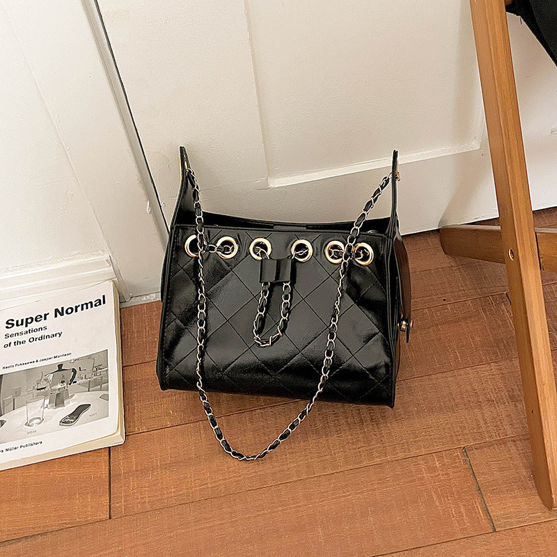Quilted Chain Handle Handbag