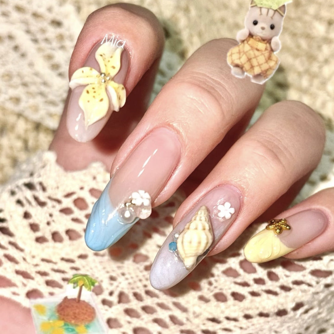 Artistic Decorative Press-On Nail Set 1790745755