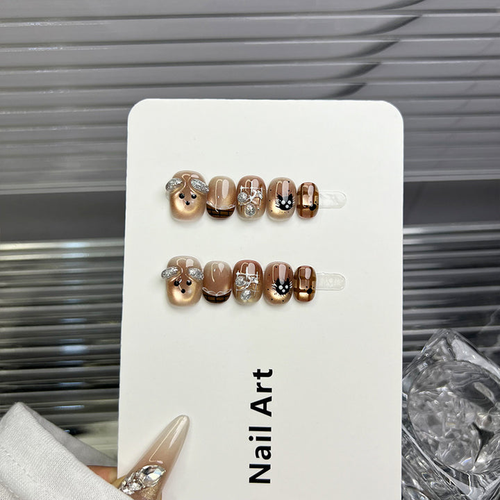 Creative Animal-Themed Press-On Nails