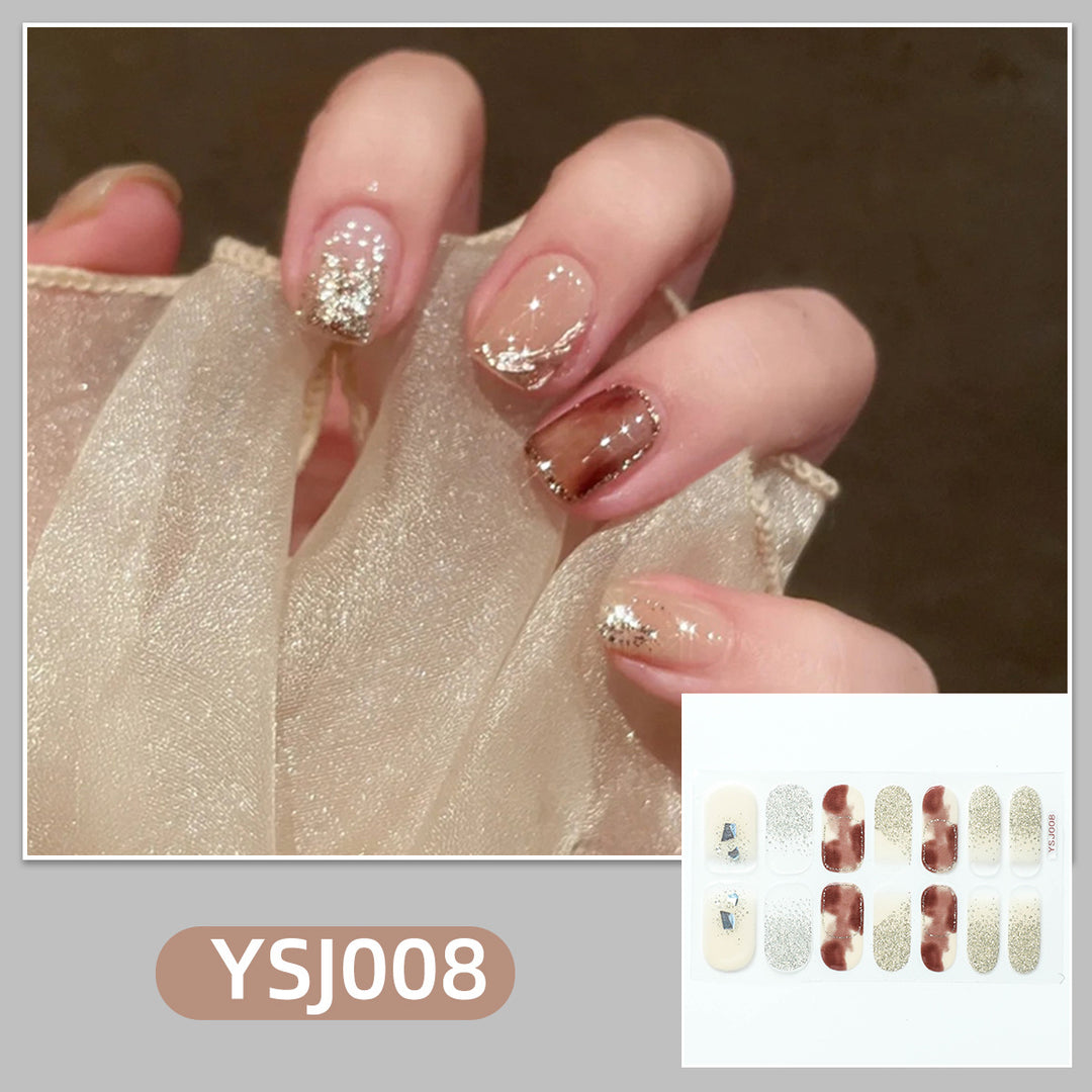 Artistic nail decoration with glitter details Stornfield