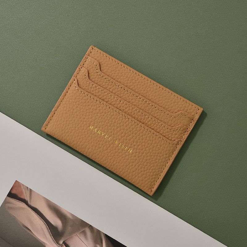 Textured Leather Card Holder Stornfield