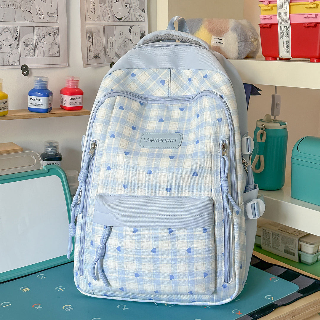 Multi-Functional Checkered Backpack Stornfield