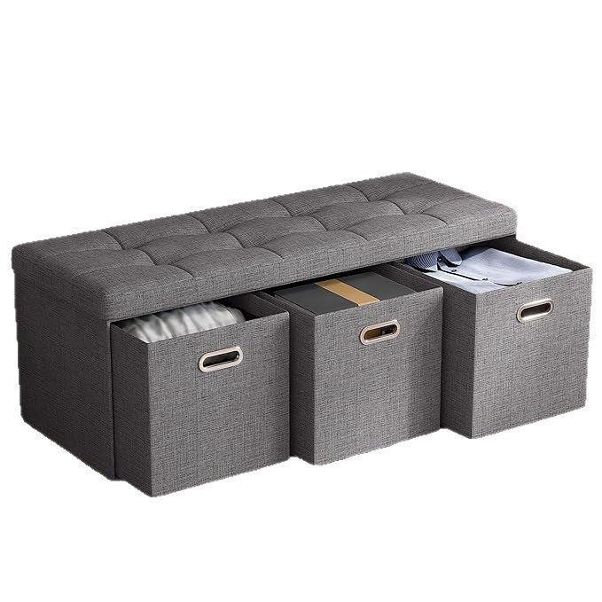 Multifunctional Storage Bench with Soft Cushion Stornfield