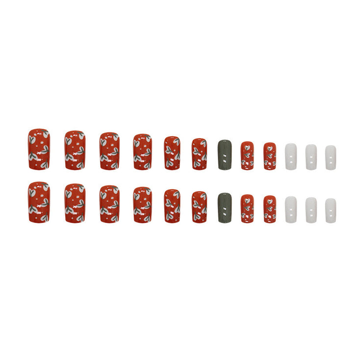 Artistic Heart Design Press-On Nail Tips Stornfield