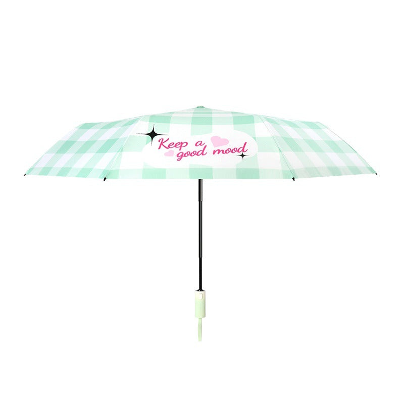 Women's UV Protection Folding Umbrella with Reflective Safety Surface Stornfield