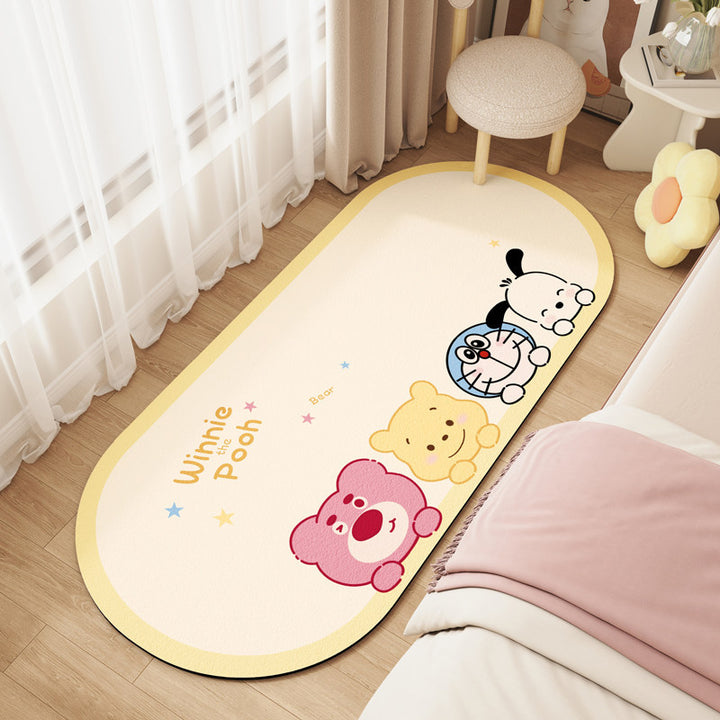 Cheerful Cartoon-Themed Area Rug