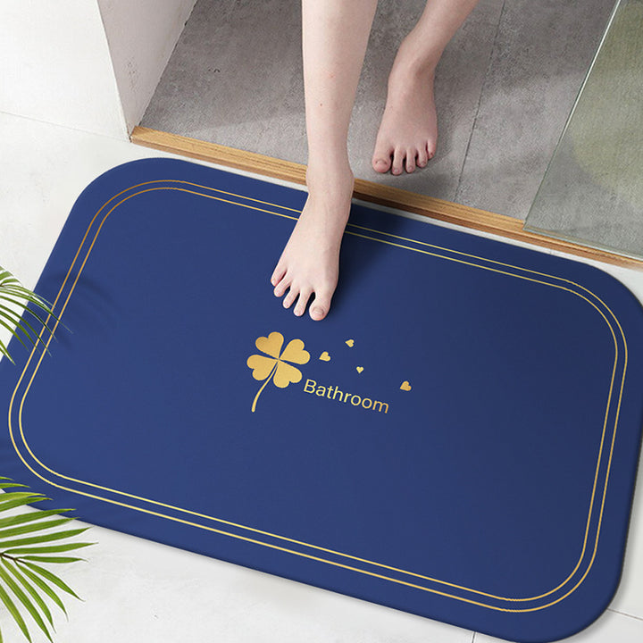 Soft Microfiber Bath Mat with Anti-Slip Features