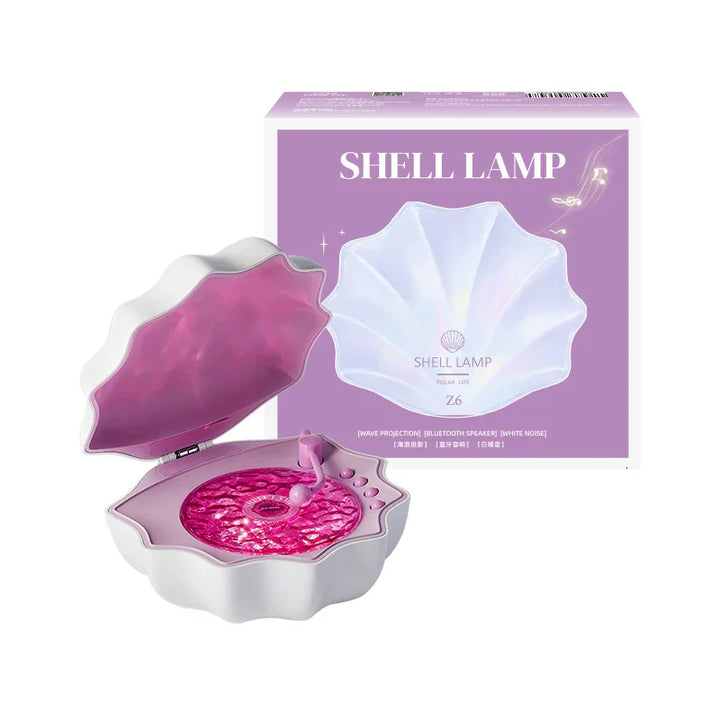 Stornfield | Seashell Lamp Retro Platinum Bluetooth LED Nightlight - Perfect Gift for Kids and Girls