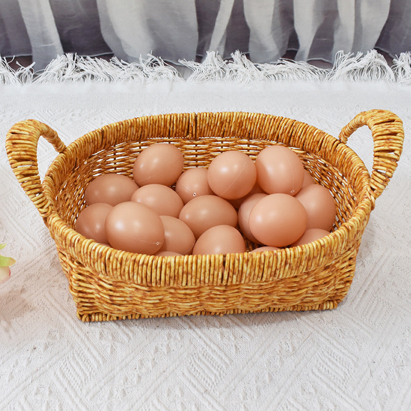 Handwoven Natural Storage Basket Stornfield