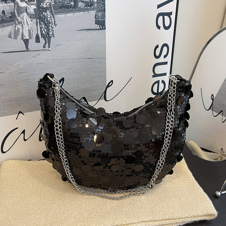 Glamorous Sequin-Embellished Handbag