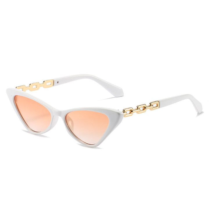 Women Cat-Eye Sunglasses with Stylish Chain Accents Stornfield