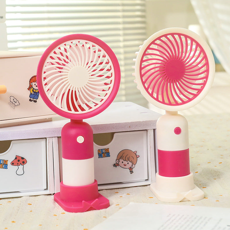Women portable mini hand fan with USB connection and ergonomic design Stornfield