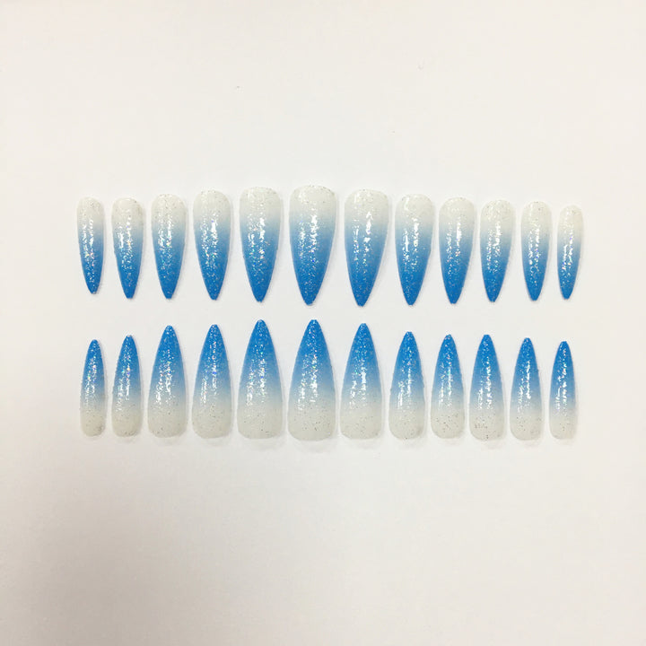 Long Stiletto Press-On Nail Tips Set