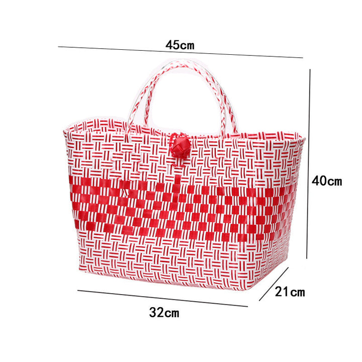 Large Capacity Woven Shopping Tote Stornfield