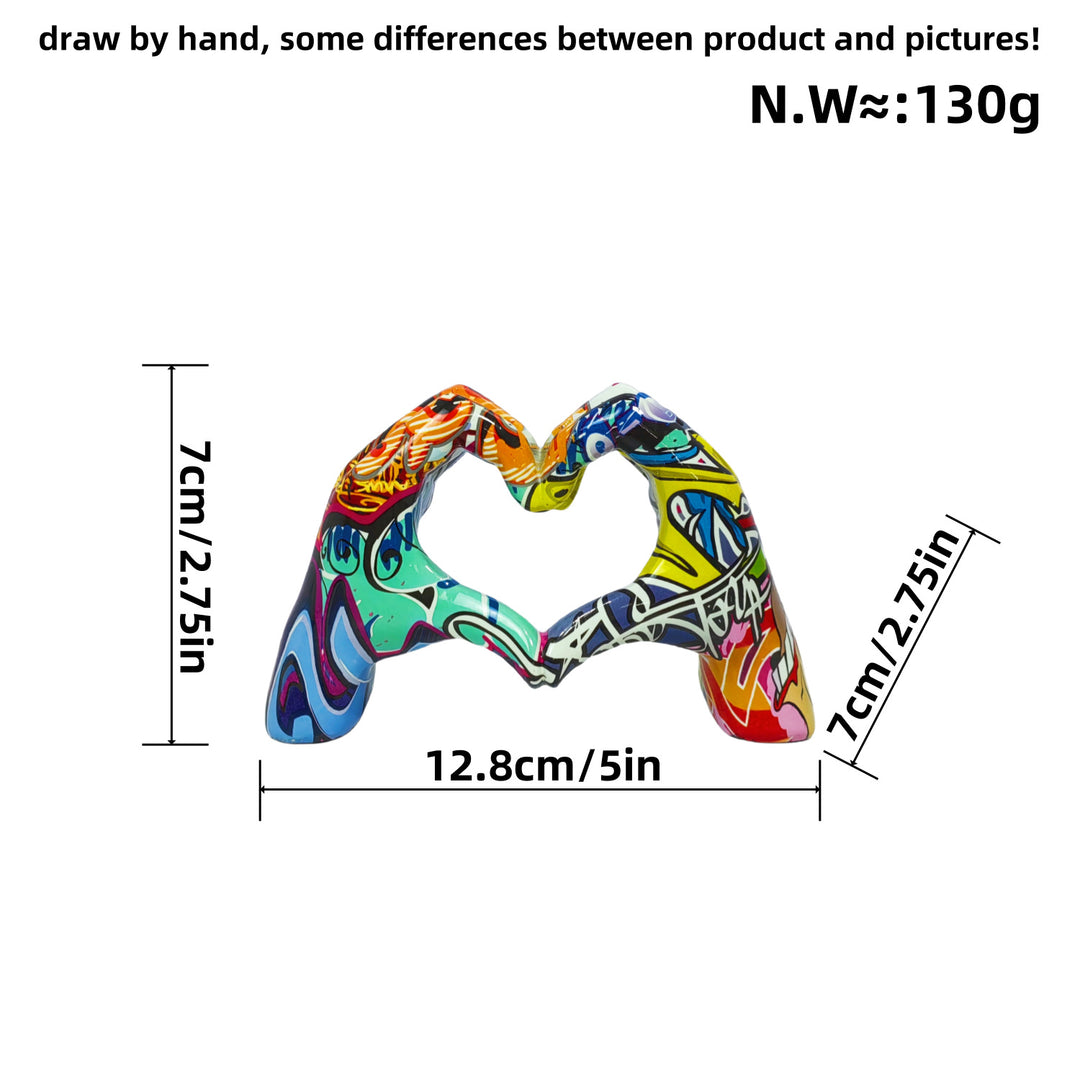 Stylish hand sculptures with colorful design Stornfield