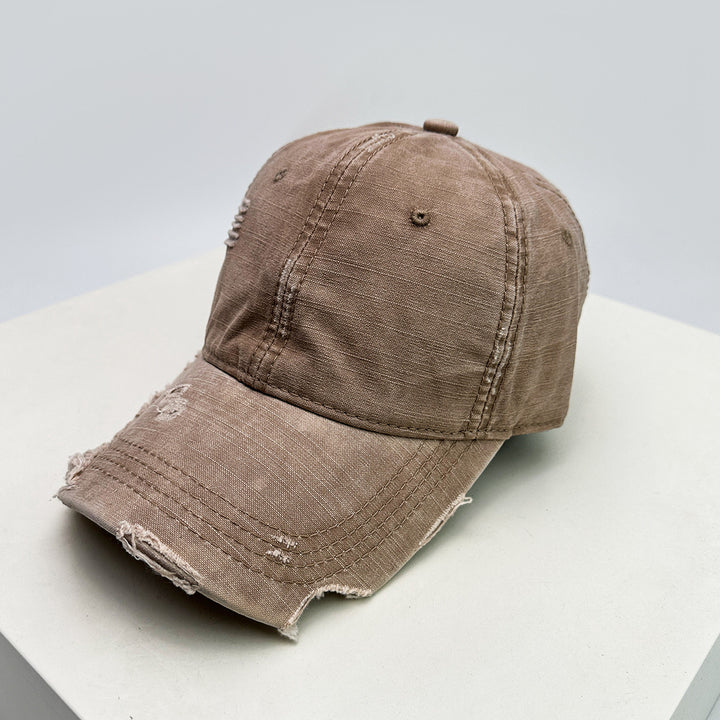 Men's Distressed Denim Baseball Hat Stornfield