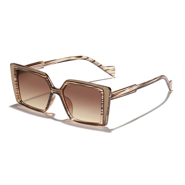 Women elegant square sunglasses with mirrored lenses Stornfield