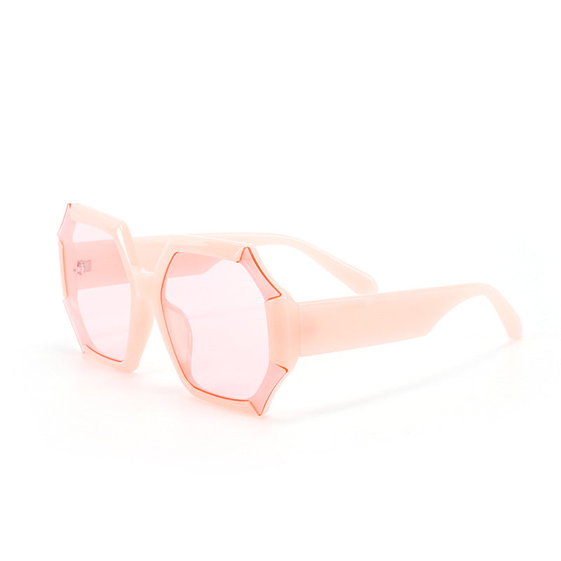 Ladies fashionable sunglasses with faceted frame Stornfield