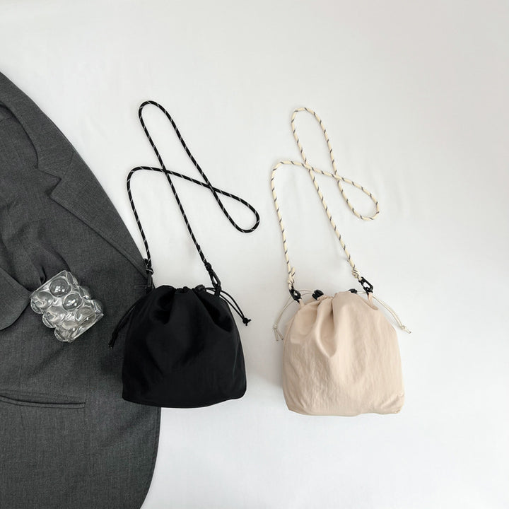 Modern Drawstring Mini Bucket Bag