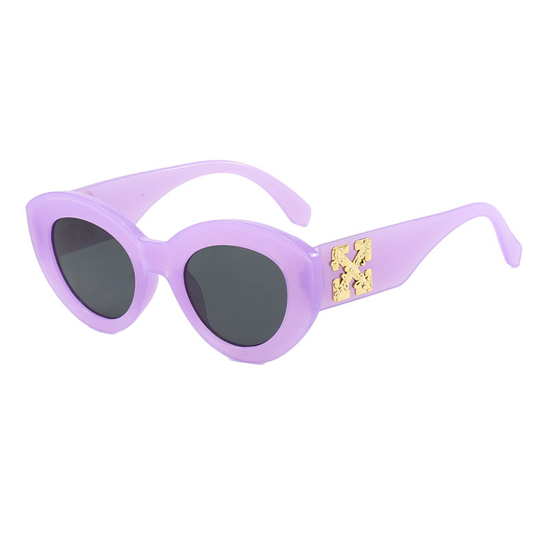 Women's Cat-Eye Sunglasses with Luxurious Accents and Sturdy Plastic Frame Stornfield