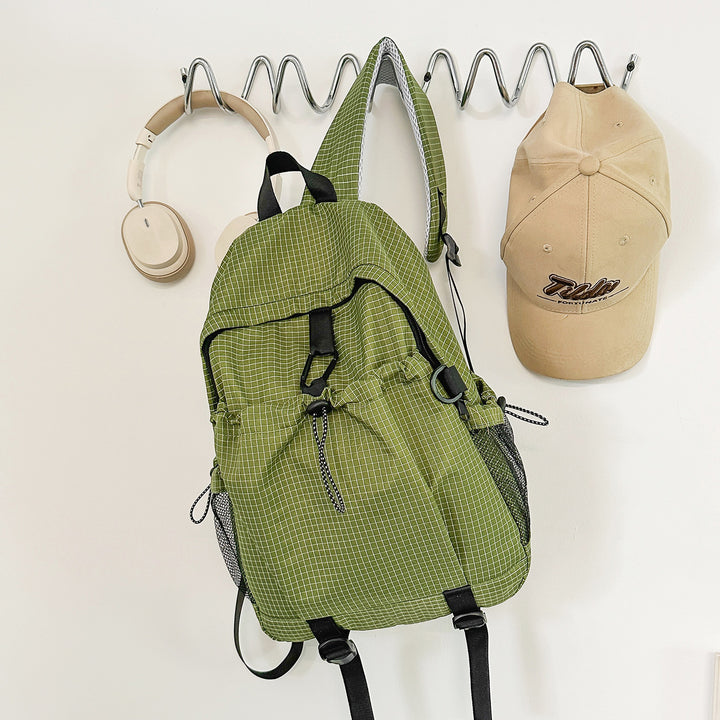Lightweight Checkerboard Pattern Backpack Stornfield