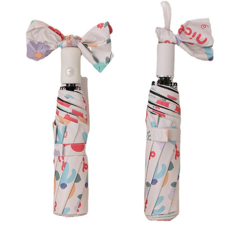 Ladies Rainbow Colored Folding Umbrellas Stornfield
