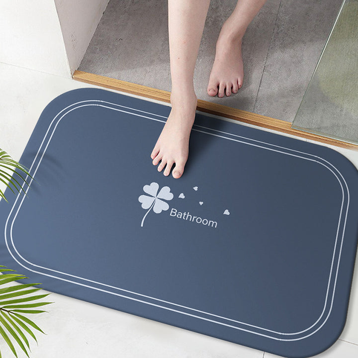 Soft Microfiber Bath Mat with Anti-Slip Features