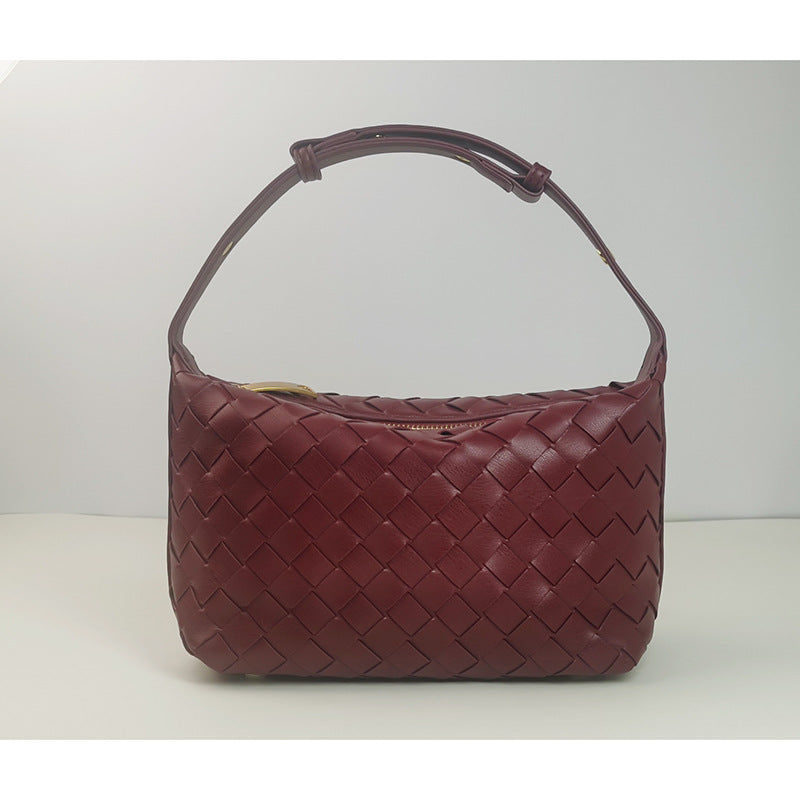 Woven Leather Satchel Bag Stornfield