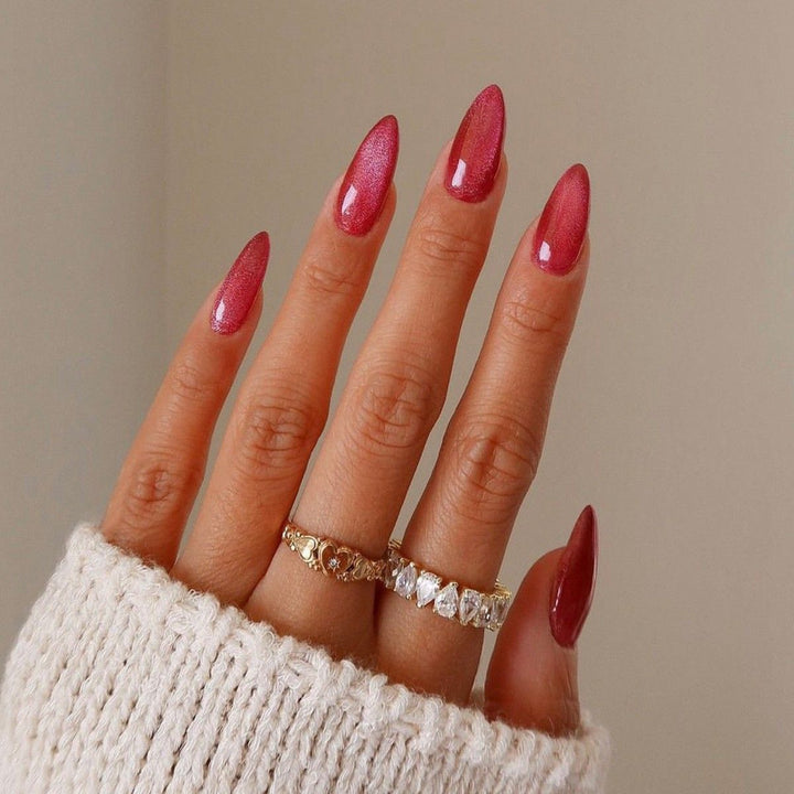 Artificial nail set with elegant glitter finish Stornfield