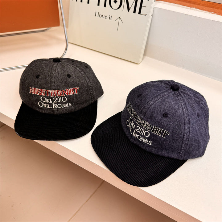 Men's Vintage-Inspired Embroidered Baseball Cap Stornfield